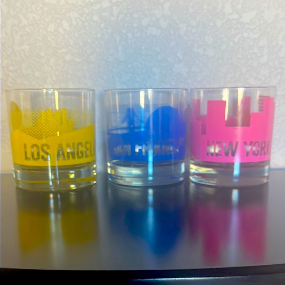 POPSUGAR City-Themed Glass Set with Bold Colors